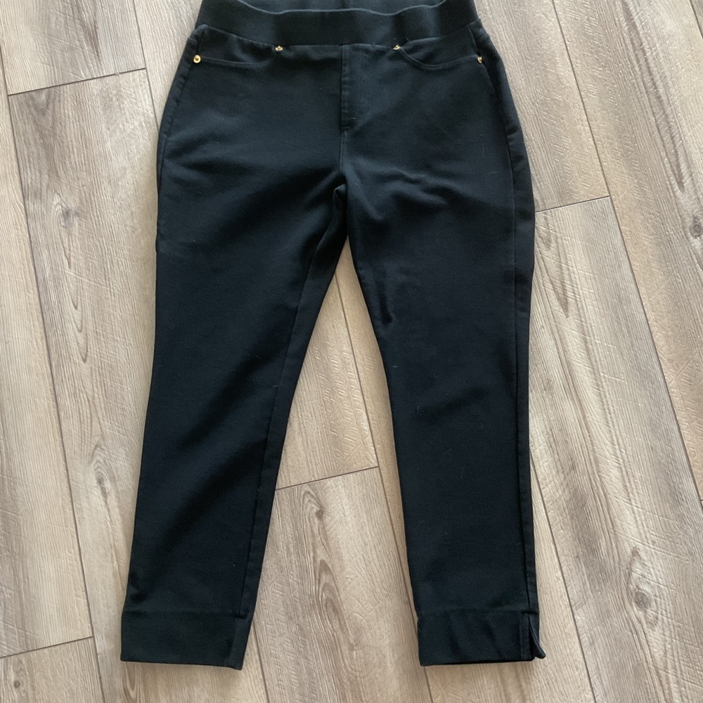 Michael Kors Black Trousers with Gold Accents
